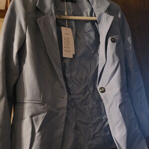 Women's Light Blue Blazer And Pants